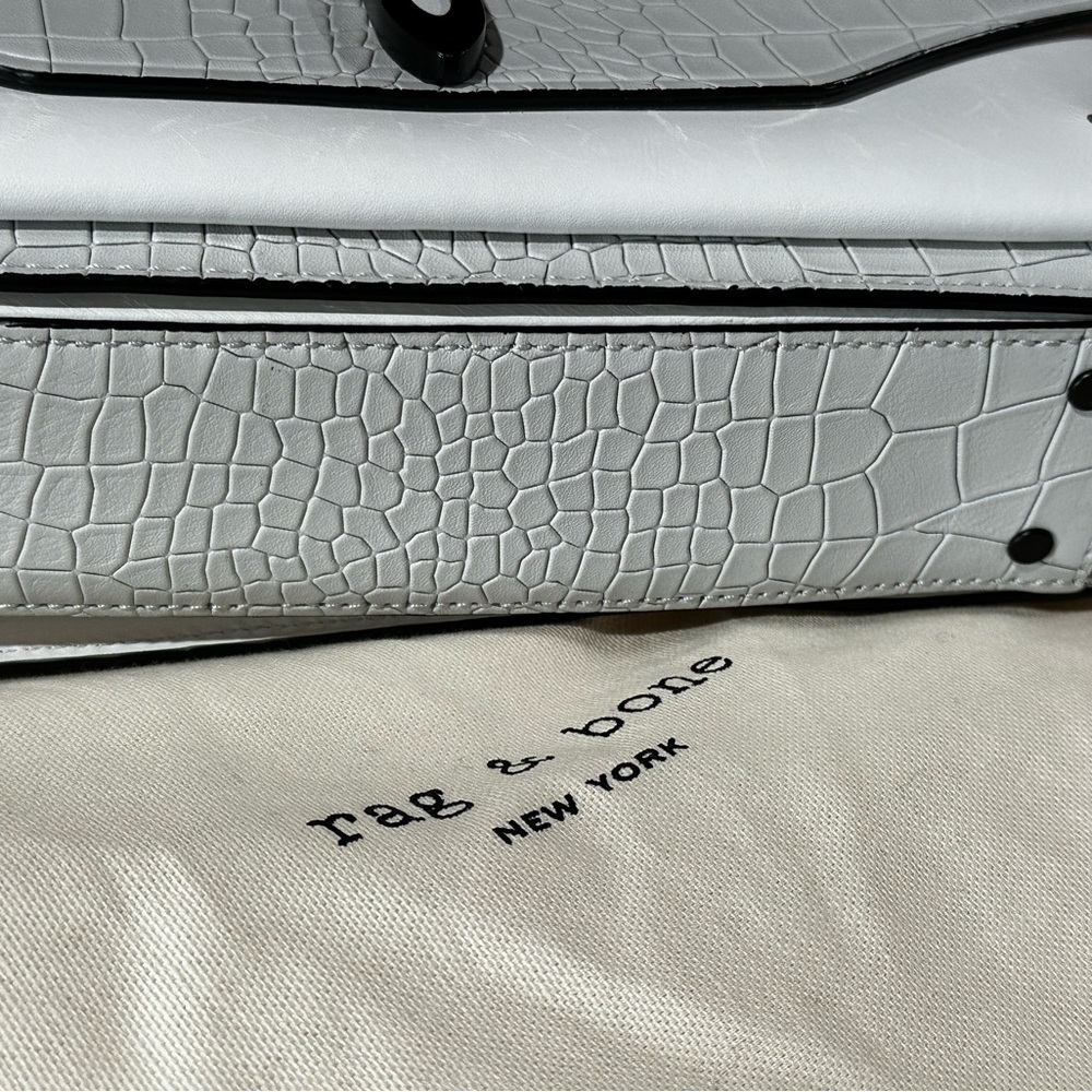 Rag & Bone Croc Embossed Enfield Shoulder Bag - image 5